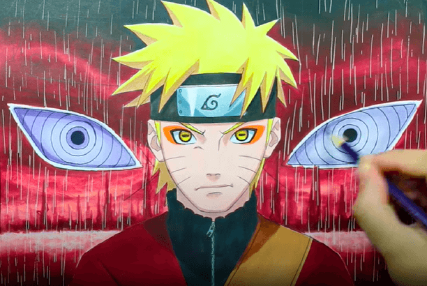 Desenhar NARUTO UZUMAKI: Aulas de Desenhos