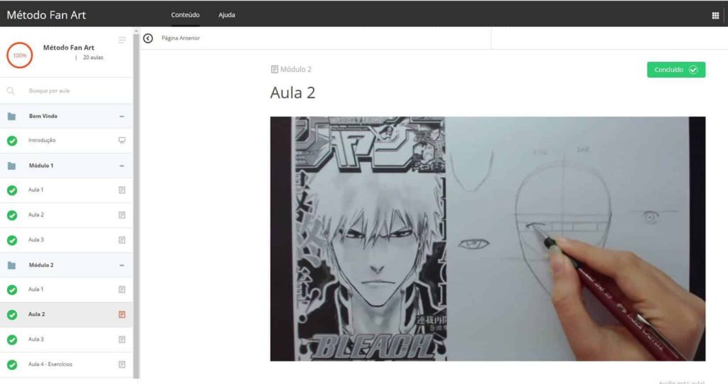 area-membros – Curso Metodo Como Desenhar Anime