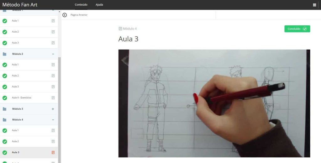 area-membros – Curso Metodo Como Desenhar Anime