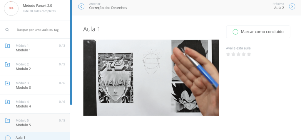 area-membros – Curso Metodo Como Desenhar Anime